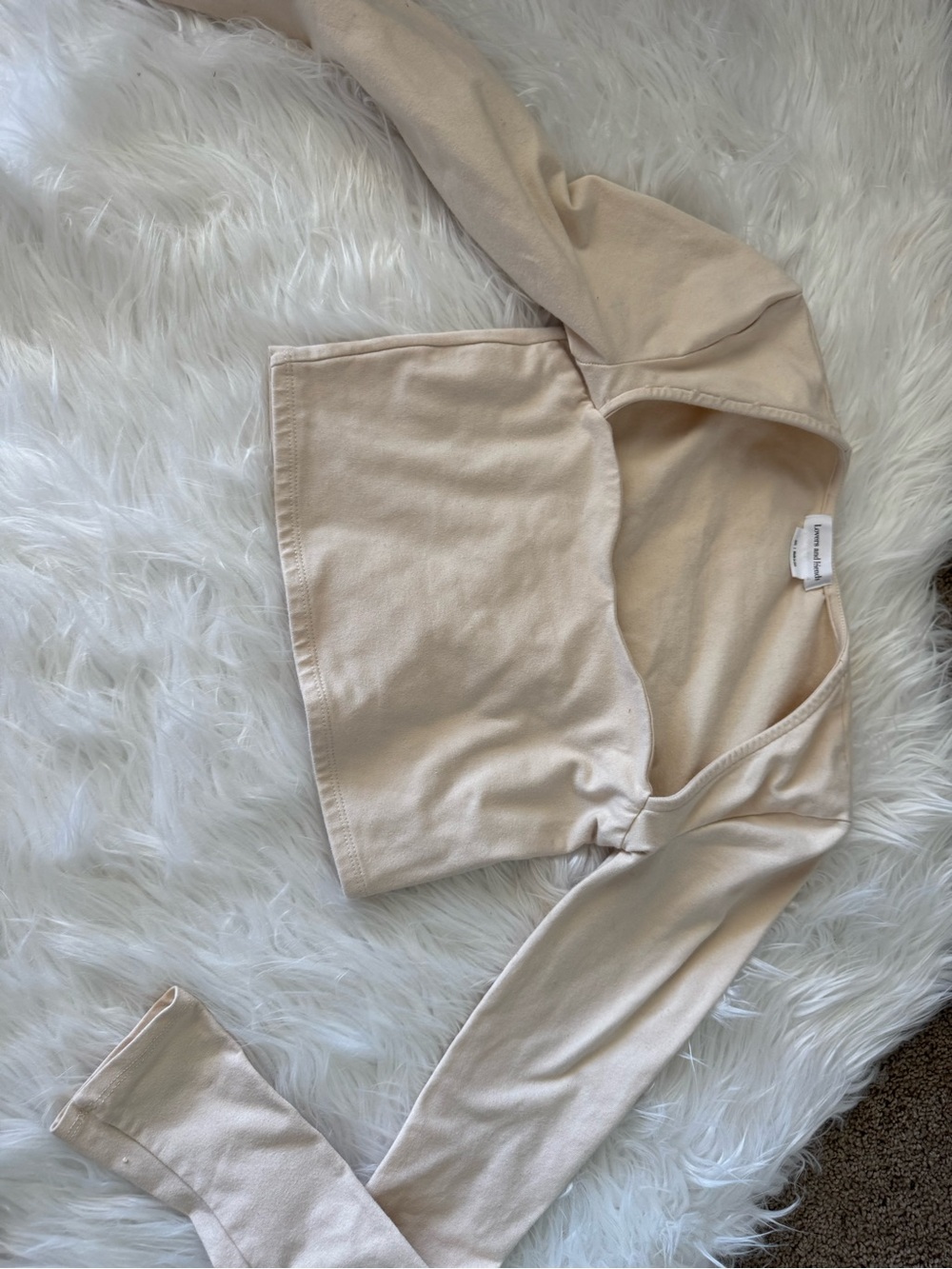 Lovers + Friends Kids Cream Tie-Front Leggings